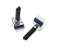 5 pezzi RK12 tipo doppio B10K B20K B50K B100K B103 B203 B503 B104 potenziometro di regolazione del volume audio a 6 pin lunghezza albero 23, mm(50K Ohm)