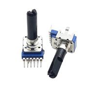 5 pezzi RK12 tipo doppio B10K B20K B50K B100K potenziometro di regolazione del volume audio elettronico 6 pin maniglia 23,5 mm(B50K B503)