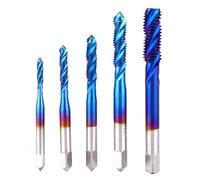 5 Pezzi Rubinetto Filettato Maschio a Spirale Alta Velocità Acciaio HSS M3 M4 M5 M6 M8 Strumenti per Macchina Utensile