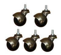 5 pezzi Ruote con Sfera In Bronzo,2 Pollici /48mm, Montaggio su Barra Filettata M8/M10, Ruote con Antico Vintage Mobili Sostituzion per Sedie Da Ufficio, Rotella Per Divano(5pcsM10)
