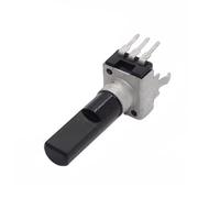 5 pezzi RV09 tipo R0902N potenziometro mixer verticale singolo con punto medio B10k B20K B50K B103 B203 B503 3 pin D lunghezza albero 23 mm(20K Ohm)