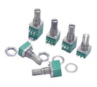 5 pezzi RV097NS 5 pin RK097 RV097 5K 10K 20K 50K 100K 500K con un interruttore audio albero amplificatore potenziometro di tenuta da 15 mm(5K Ohm)