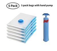 5 Pezzi Sacchetti Buste Sottovuoto per Vestiti Abiti Salvaspazio Valigia Sacchi