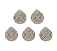 5 pezzi Scaldapiatti in silicone per microonde, tappetini riscaldanti antiscivolo