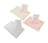 5 Pezzi Set Carta da Lettere e Buste Floreali A5 in Carta Elegante | Corrispondenza e Crafting, Stile Chic, Adatto a Insegnanti e Studenti Colore Casuale