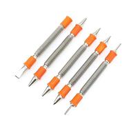 5 pezzi/set chiodo senza martello Set cerniera Pin Setter metallo lavorazione del legno resistente all'usura molla doppia testa Setter centro per metallo primavera centro automatico