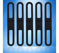5 pezzi/set cinturino in silicone per bicicletta bicicletta, supporto per manubrio cinturino elastico fasciatura cintura torcia torcia cinturino per telefono cravatta nastro bottiglia d'acqua pedali c