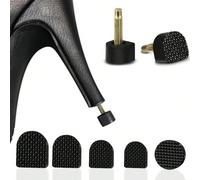 5 pezzi Set di accessori per tacchi alti, protezioni per tacchi da donna - Ammortizzanti, coperture per tacchi antiscivolo, multisize, tappi per tacchi durevoli per manutenzione, sostituzione e protez