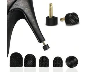 5 pezzi Set di accessori per tacchi alti, protezioni per tacchi da donna - Ammortizzanti, coperture per tacchi antiscivolo, multisize, tappi per tacchi durevoli per manutenzione, sostituzione e protez