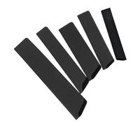 5 Pezzi Set di Copri Lama per Coltelli Cucina, Custodia Nera Portatile | Rivestimento in Floccato e ABS, Compatibile Misure, per Chef e Cucina da Campeggio
