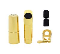5 Pezzi/set Placcatura In Oro Bocchino Per Sassofono Soprano Bocca Per Sax In Metallo Accessori Per Strumenti Musicali Jazz (Color : 6C)