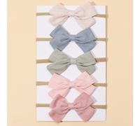 5 pezzi/set Popolare Fascia per capelli per neonati con fiocco di marca internazionale (esclusa card) Amore San Valentino Tagli UnicaColore unicoPoliammide