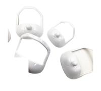5 Pezzi/set Strumento For Lo Styling Della Barba Trasparente E Modello Di Rasatura For Uomo Modellatore For Lo Styling Dei Baffi(White)
