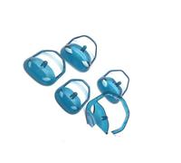 5 Pezzi/set Strumento For Lo Styling Della Barba Trasparente E Modello Di Rasatura For Uomo Modellatore For Lo Styling Dei Baffi(Blue)