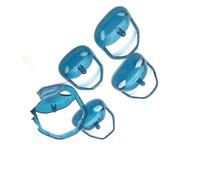5 Pezzi/set Strumento For Lo Styling Della Barba Trasparente E Modello Di Rasatura For Uomo Modellatore For Lo Styling Dei Baffi(Blue)
