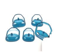 5 Pezzi/set Strumento For Lo Styling Della Barba Trasparente E Modello Di Rasatura For Uomo Modellatore For Lo Styling Dei Baffi(Blue)