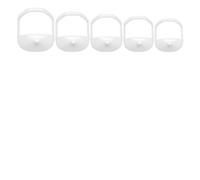 5 Pezzi/set Strumento For Modellare La Barba In Bianco E Nero - Modello For Lo Styling E Guida For La Cura Del Pizzetto E Della Barba Completa(White)