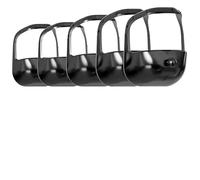 5 Pezzi/set Strumento For Modellare La Barba In Bianco E Nero - Modello For Lo Styling E Guida For La Cura Del Pizzetto E Della Barba Completa(Black)