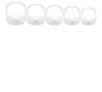 5 Pezzi/set Strumento For Modellare La Barba In Bianco E Nero - Modello For Lo Styling E Guida For La Cura Del Pizzetto E Della Barba Completa(White)