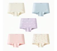 5 pezzi Slip da ragazza, traspiranti & antibatterici, morbidi & delicati sulla pelle, senza arrotolamento Mantieni la tua bambina comoda e sicura tutto il giorno con i boxer da bambina Mini Balabala, 