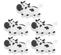 5 Pezzi Smorzatore da Tennis a Forma di Mucca, in Silicone | Antivibrazioni per Corde, Fit Sicuro, Comodo da Portare nella Borsa, per Allenamento e Match