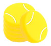 5 Pezzi Smorzatore da Tennis in Silicone Giallo, per Racchetta | Installazione Semplice, Riduce gli Urti della Racchetta, Pratico e Elastico, Aspetto Cartone
