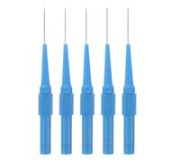 5 Pezzi Sonde di Auto, Kit Multimetro Punta Precisa Blu | Acciaio Inossidabile e Ottone Nichelato, Cavo in Nylon Resistente, per Diagnosi Circuito e Riparazioni