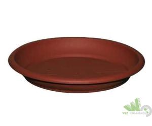 5 PEZZI SOTTOVASO TONDO ROTONDO CM 45 PER VASI TIVOLI 50 CM COLORE TERRACOTTA