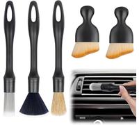5 Pezzi Spazzola per Interni Auto a Setole Morbide, Pennelli per Auto Detailing, Spazzola per la Pulizia dei Dettagli Dell'auto per Jetta Golf 4 Mk4 IV Bora 1998-2005 Sedan/Hatchback