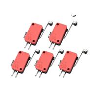 5 pezzi SPDT finecorsa interruttore 1NO1NC leva a rullo V-15 V-151 V-152 V-153 V-154 V-155 V-156-1C25(V-156-1C25,5pcs)