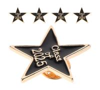 5 Pezzi Spilla Laurea Stella a Cinque Punte in Lega di Zinco | Festa Scuola Decor, Pins Stella per Abbigliamento, Spille Zaino, Idea Regalo Laurea