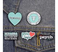 5 pezzi Spilla psicologica per la salute, spilla creativa, gioiello che richiama a prendersi cura della salute mentale, regali per amici Tagli UnicaLega di zinco