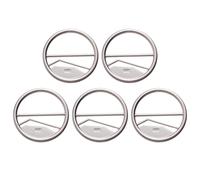 5 pezzi squisita sciarpa fibbie t-shirt creativa anelli anelli alla moda