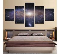 5 Pezzi Stampa Su Tela In Moderni Quadri Stelle Della Galassia Di Andromeda Senza Cornice 100 X 50 Cm Camera Da Letto Decorativa Soggiorno Parete Casa Decor Arte