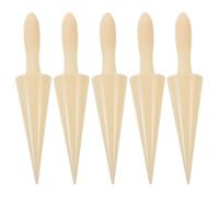 5 Pezzi Stampo Conico per Cialde Gelato, Plastico Beige | Superficie Liscia Antiaderente, per Cornetti alla Crema e Coni Cialda, Pulizia Facile