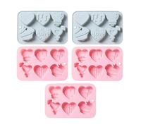 5 Pezzi Stampo nel Silicone DIY Cemento Cemento Candela Sapone 8475