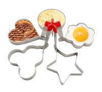 5 Pezzi Stampo Pancake Anello Per Uova Stampo Uovo Fritto In Acciaio Inox Con Manico Per Uova In Camicia Pancake Pancakes Uova Fritte