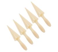 5 Pezzi Stampo per Cono Gelato in Plastica Beige, Facile Rilascio | Forma Conica per Gusci di Pasta e Cornetti alla Crema, Uso Domestico e Laboratori di Pasticceria