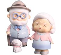 5 pezzi statuetta resina coppia sposi per anziani