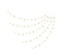 5 Pezzi Striscione di Margherite in Carta Bianca, per Feste | Decorazione Riutilizzabile, Semplice ed Elegante, per Finestre e Ingressi, Sfondo Fotografico per Shower