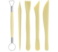 5 Pezzi Strumenti per Modellare Argilla, Sculpture Tools Set, Attrezzi per Modellazione di Das e Ceramica, Stecche