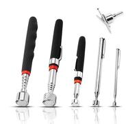 5 Pezzi Strumento Magnetico per Pickup Calamita Telescopica Sollevatore Bastone Raccolta Magnetico Telescopico Asta Strumento di Raccolta Inossidabile Portatile Penna 1.5LB 3LB 10LB 15LB 20LB