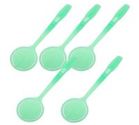 5 Pezzi Strumento per schetti di Cotone con Manico Staccabile Verde | Cura del Viso e Skincare, Clip Robusta, Dischetti Sostituibili, Plastico, Uso Versatile Quotidiano