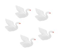 5 Pezzi Supporto per Nail Art a Cigno in Resina, Espositore Pratico | Formazione in Salone e Apprendimento Iniziale, Portatile, per Esposizione Unghie e Prove
