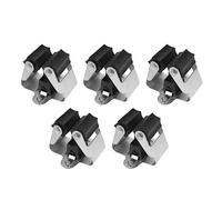 5 pezzi Supporto per scopa Broom Gripper Supporti Robusto Portaspazzolino Gancio Clip per scopa Appendiabiti in acciaio a molla per l'organizzazione di scope, scopa, lavanderia e cucina