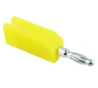 5 Pezzi Switch Electronics Connettore Banana Test Impilabile Giallo 4mm