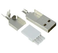 5 Pezzi Switch Electronics Connettore USB-A Rielettrabile a Spina