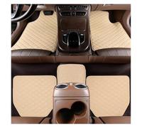 5 Pezzi Tappetini Auto In Pelle Impermeabili Tappetini Universali Tappeti Accessori Tappeti Interni Tappetini Anti-incrostazione Tappeto Protezione Tappetino(Beige)