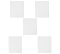 5 pezzi Tappetini per mouse da scrivania per sublimazione, colore bianco, trasferimento a sublimazione, confezione da 5 pezzi in gomma