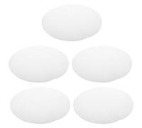 5 Pezzi Tappetino da Vapore in Silicone Rotondo, Bianco | Antiscivolo e Resistente, per Riso e Dim Sum, Accessorio per Cestello e Armadio a Vapore